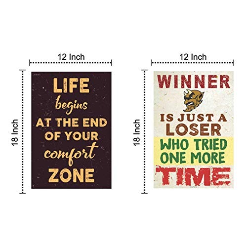 Image of Giant Innovative Wool Bamboo Quote Hd Poster, Multicolour, 12 X 18 Inch