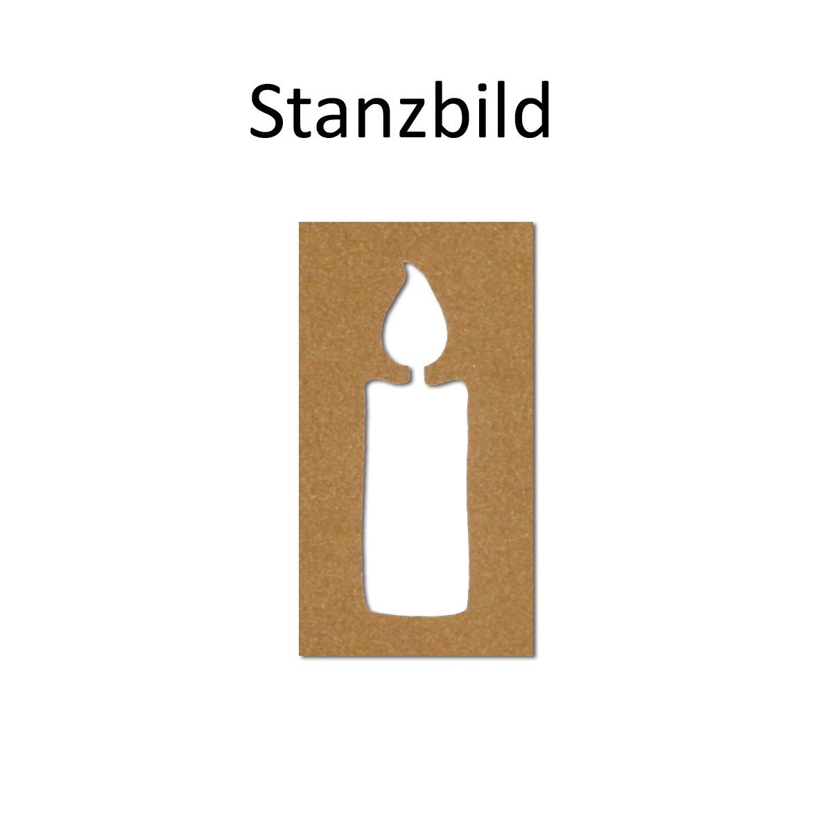 Christmas punch, Artoz Stanzer 50 mm "Kerze", Punch 50 mm \Candle\ - Image 2