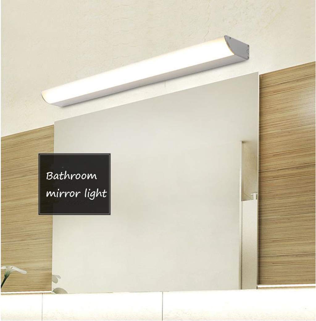LED-Spiegelleuchten für Badezimmer, wasserdicht, Nebel, modern, minimalistisch, verspiegelt, Farbe: warmweißes Licht, 40 cm, 7 W, Farbe: warmweißes Licht, 50 cm, 12 W