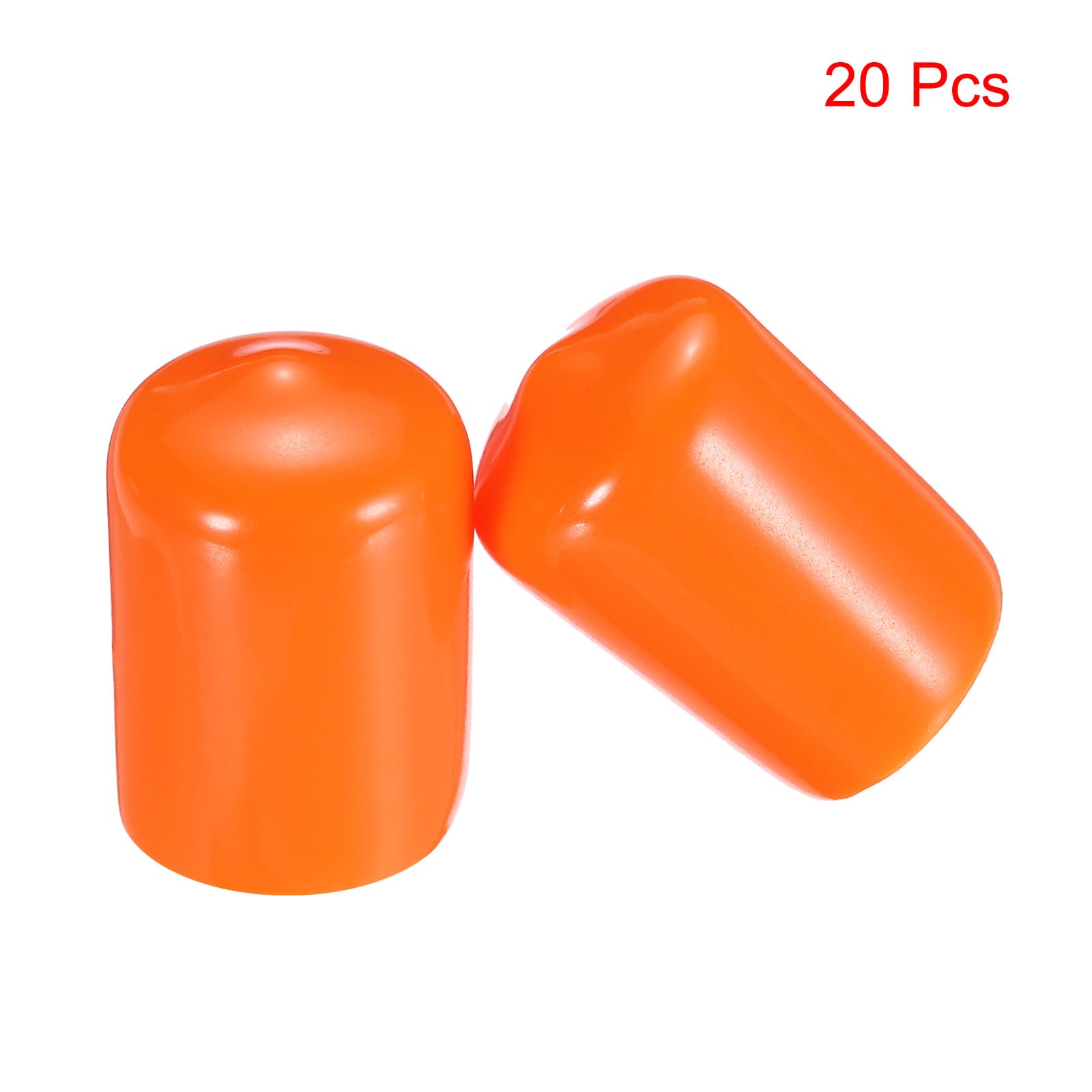 QUARKZMAN 15Pcs Embouts En Caoutchouc 7/16"(11mm) ID Embout Rond En Vinyle Pour Vis De Protection De Filetage Noir