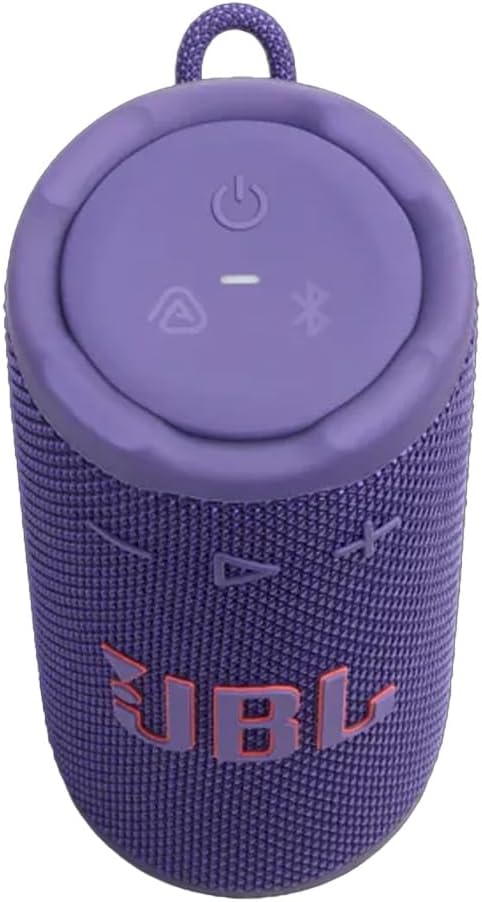 JBL Grip Compact Portable Bluetooth Speaker Bundle with gSport Case (Purple)