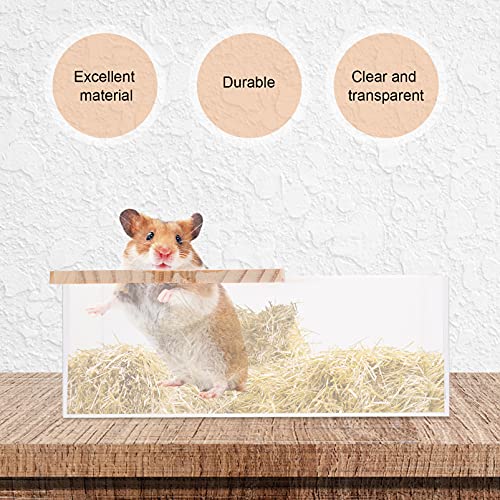 POPETPOP 1 St Hamster Zandbak Reptielenzand Voor Hamsters Hamster Bad Hamster Zandbad Hamster Badkamer Kleine Huisdier Potje Hamster Bad Container Acryl Ondersteek Sprei - Image 4