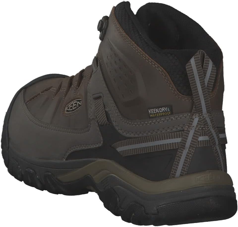 KEEN Men's Targhee III Mid Height Waterproof Hiking Boot Bungee Cord/Black 12