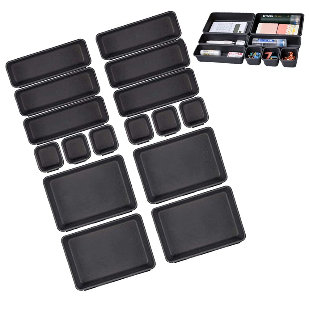 Axroad Mall 16 PCS Desk Drawer Organiser Tidy Dividers