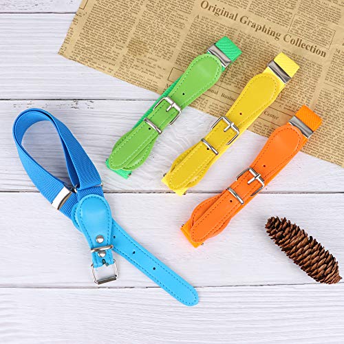 Olgaa 12 Pieces Kids Belt Adjustable Elastic Fashion Belt with Pin Buckle for Girls Kids, 12 Colors4