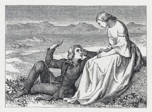 Cuadro para sala de estar con la famosa pintura de Daniel Maclise sobre lienzo de 60x90cm