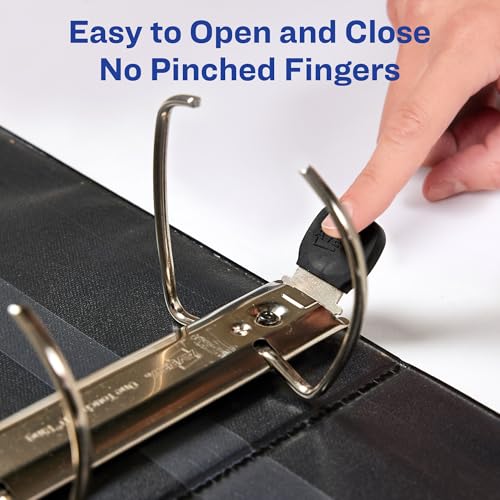 Image of Avery Heavy-Duty Reference View Binder with 5-Inch One Touch EZD Ring, Navy Blue (79806)
