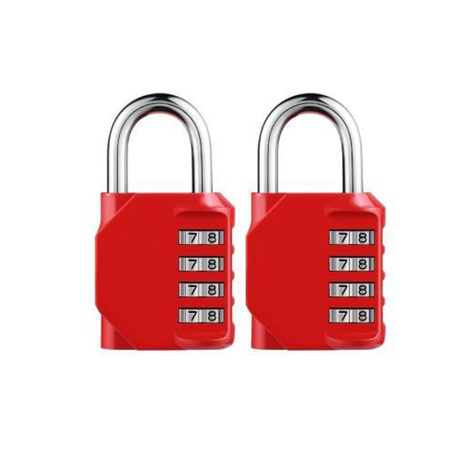 Lucchetti a combinazione， Lucchetti per valigie Lucchetto con codice, lucchetto a combinazione 2 pezzi, lucchetto a combinazione a 4 cifre, lucchetto a combinazione for cassetti(C,C)