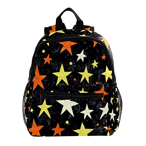 Sac à dos pour garçons et filles motif étoiles colorées 30,5 cm