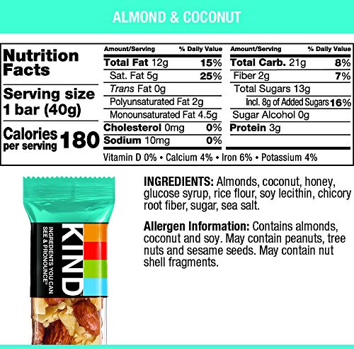Image of KIND Almond & Coconut, 8.4 Oz (Pack Of 12)