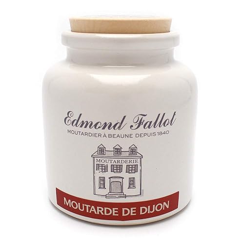 Edmond Fallot Original Dijon Mostaza en Crock, 9 onzas