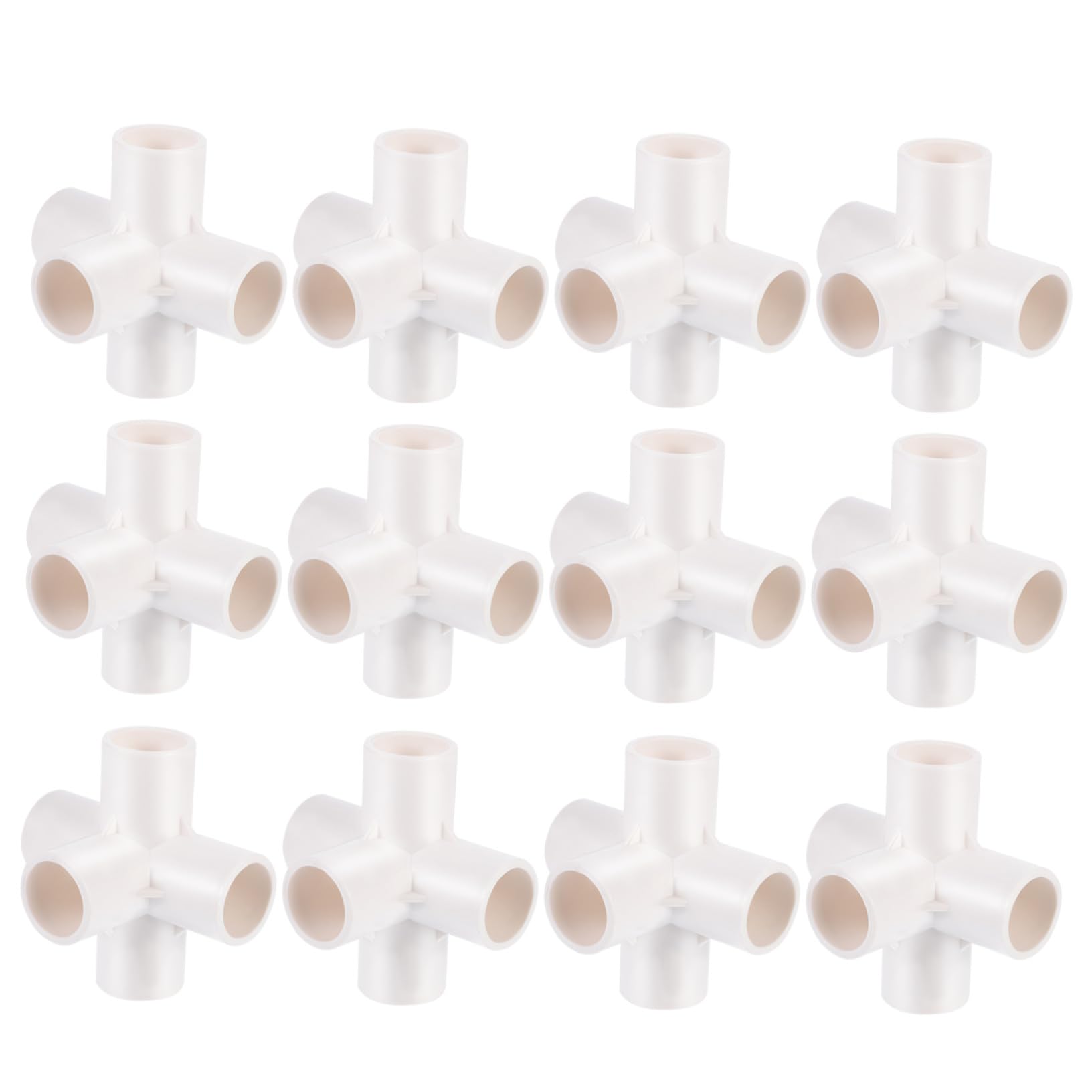 VICASKY Raccordi per Tubi Acqua a 5 Vie PVC, 20 Pezzi, Bianco