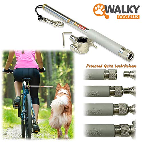 Walky Dog Plus Hands Free Dog Bicycle Exerciser Leash Newest Model with 550-lbs
