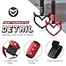 Fabbay 2 Pieces Heart Handle Keychains Car Accessory Heart Hand Strap Drift Charm for Car Interior Exterior Decoration(Red and Black,Devil Style)