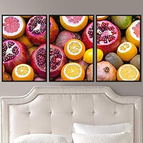 signwin 3 Piece Framed Canvas Wall Art Colorful...