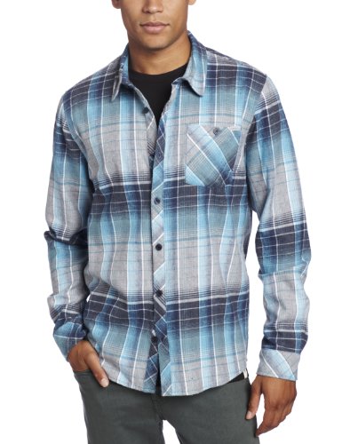 Chemise tissée à carreaux Revive haut de gamme avec finitions soignées