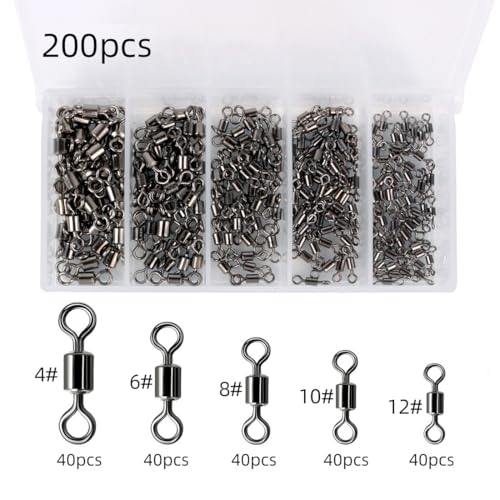 Set de accesorios para pescar con 200 piezas variadas miniatura 4