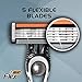 BIC Flex 5 Men's Disposable with 5 Blade Razors, Razors for Men With Precision Edging Blade, 6-Pack