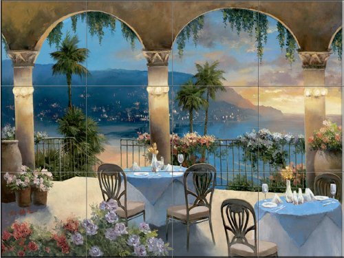 Ceramic Tile Mural - Amalfi Holiday I - by TC Chiu