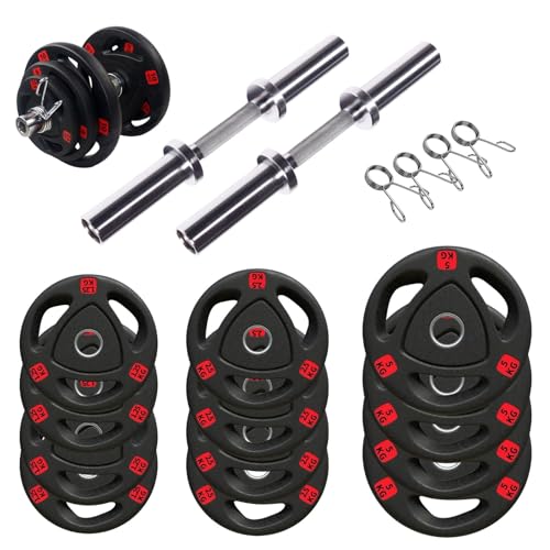 ■パーソナルジムに続々導入■ラバー ダンベル43KGセット(片手21.5kg×2個)筋トレ ダイエット器具 ベンチプレス トレーニング器具 ダンベル・アレー トレーニング ホームジム 筋トレ 径50mm専用 オリンピックダンベル