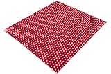 IDEENREICH Baby Krabbeldecke Krabbeltraum| Punkt rot| RUTSCHFEST | 130x150cm | ideal als Spieldecke, Krabbeldecke und Laufgittereinlage