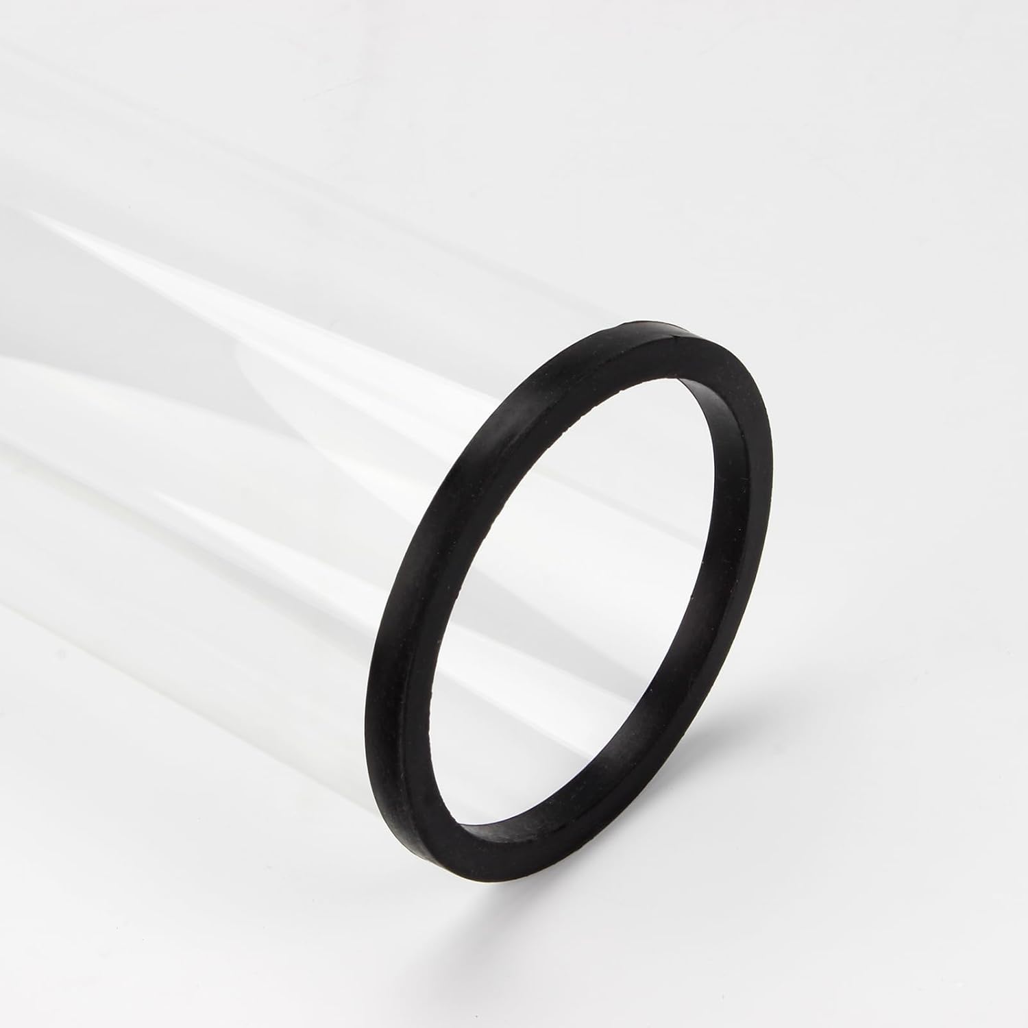 Patio Heater Glass Tube Replacement 49.5" Tall 4" Diameter with Silicone Ring Compatible Fit Four Sided Pyramid Flame Outdoor Heater Parts for Hiland, Fire Sense