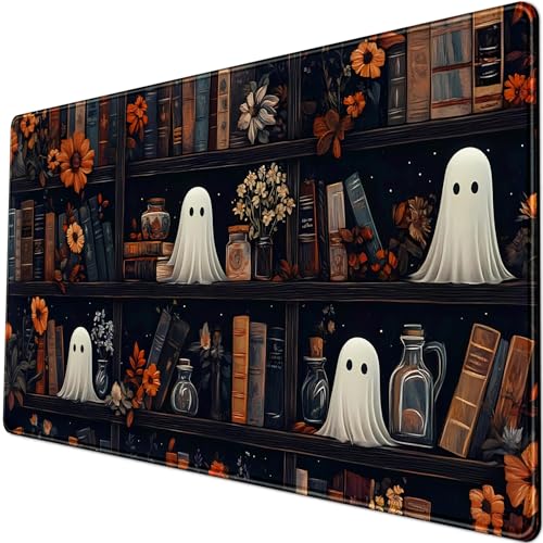 LuckyCow Cute Vintage Gothic Desk Mat Kawaii Dark Academia Desk Pad Medieval Large Flower XXL...