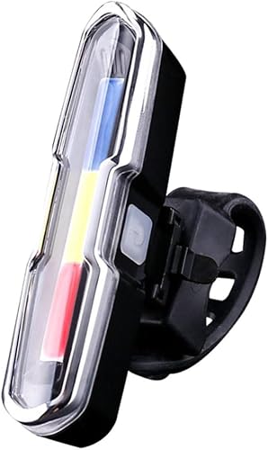 Miniatura 1 de Luz trasera para bicicleta de montaña recargable por USB con LED superbrillantes, lámpara de advertencia de seguridad para montar por la noche,