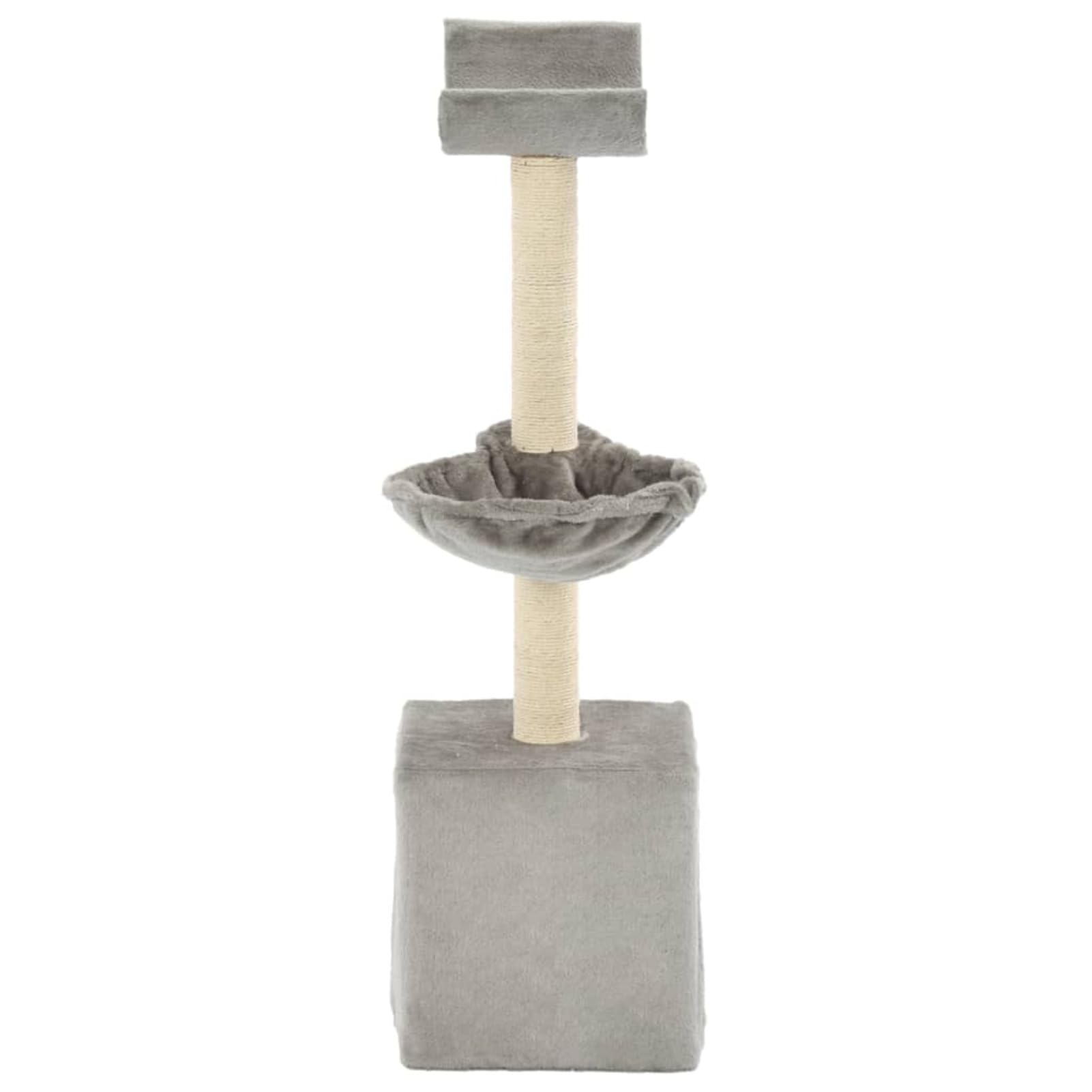 Homgoday Tiragraffi per gatti con tiragraffi in sisal, 105 cm, grigio, torre tiragraffi, casa multilivello per gatti, centro attività per gatti, animali e articoli per animali domestici