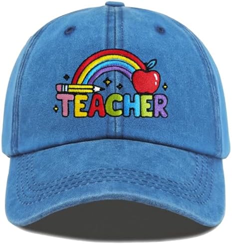 Teacher Gifts for Women Men, Funny Adjustable Teacher Hat, Embroidered Teachers Baseball Cap