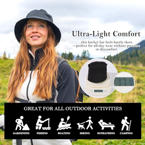 Image of TOP-EX Ponytail S M L XL UPF50+ Sun UV Protection Packable Bucket Hats for Women Hiking Fishing