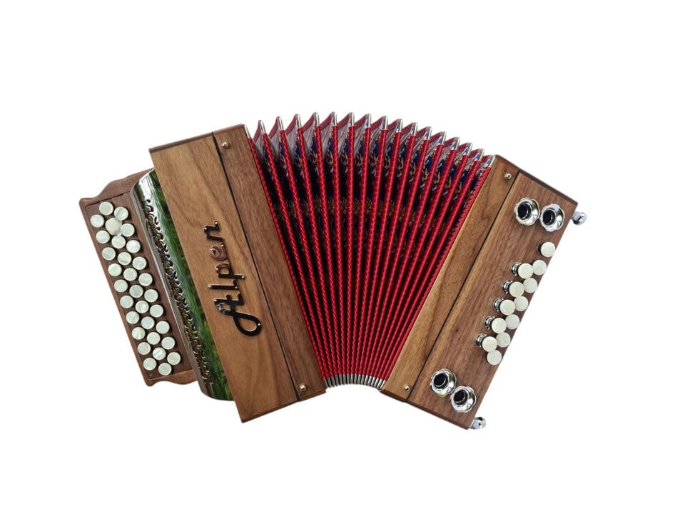 Steirische Harmonika G C F Alpen Mini Nussbaum