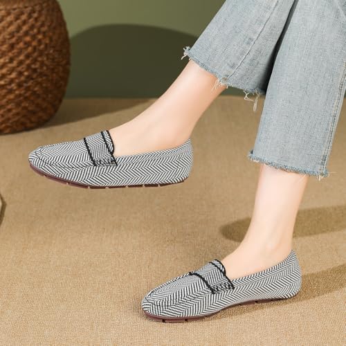 Image of feabtonbd Loafers for Women Comfortable Breathable ShoeCasual Slip On Womens Driving Flats Shoes