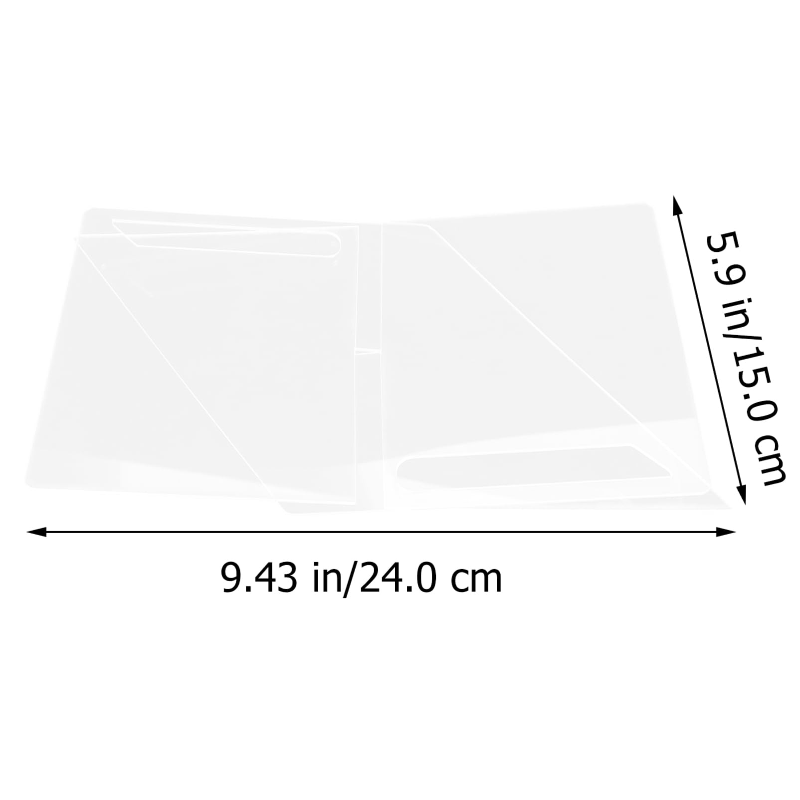 Housoutil Modern Acrylic Bookshelf Cookbook Holder Stand Recipe Holder for Kitchen