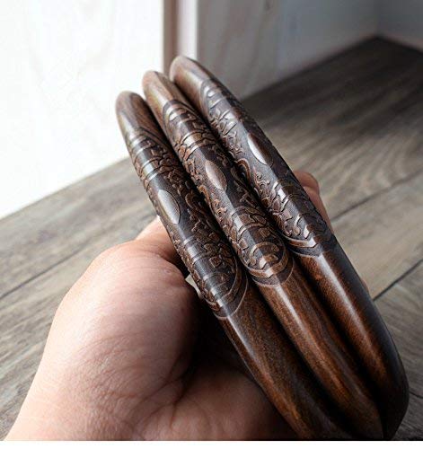 Foto von Holzkamm massage aus Sandelholz Breite 17cm Haarkamm langlebig natur bequem für Damen Herren Kinder Kamm lang groß antistatisch fein für dicht feines und langes Haar Bartkamm friseur als Geschenk