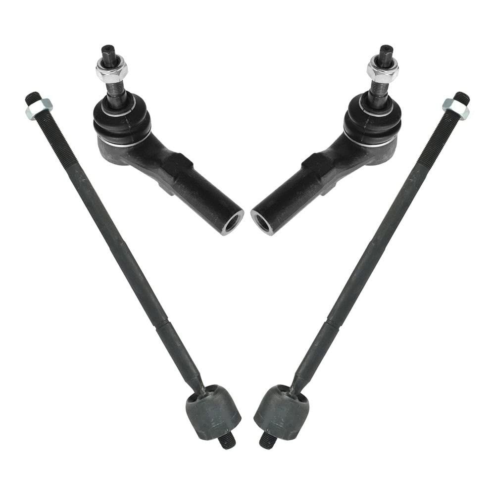 TRQ Tie Rod End Front Inner & Outer Kit LH RH Set of 4 for Dakota Durango 2WD