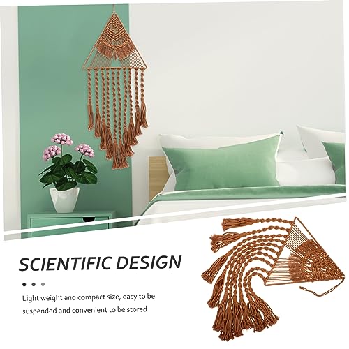 Decoración bohemia del hogar Cabilock atrapasueños triangular lleno de paz 7