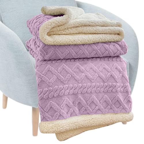 Coperta morbida in finto cashmere, morbida e calda, coperta in pile per divano e letto