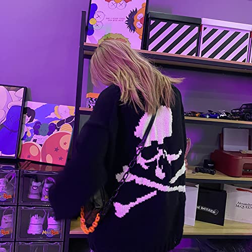 Gothic Knitted Tie Dye Sweater - Men and Women's Lazy Wind Fashion Aesthetic Sweater3