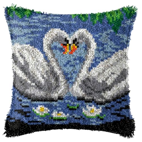 Kits de crochets de verrouillage cygne housse coussin adulte débutant