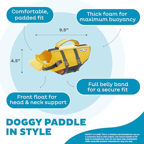 Outward Hound Granby Splash Schwimmweste für Hunde, Größe XS, Gelb