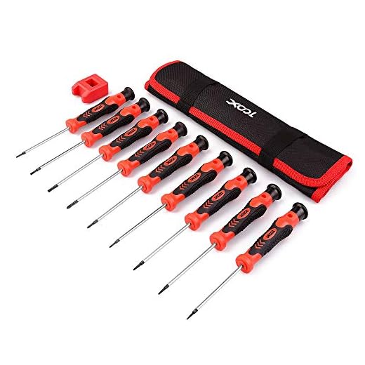 Precision Screwdriver Set, Phillips, Flat, Torx and Pentalobe Screwdriver Set with Case (Pack of 9) for Phone, Computer, Laptop, Watch, Electronics, Jewelry, Eyeglass