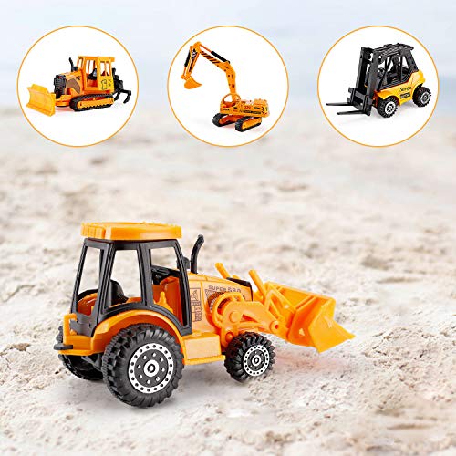 image for Liberty Imports Construction Vehicles Kids Toys - 4 Pieces Mini Car Di