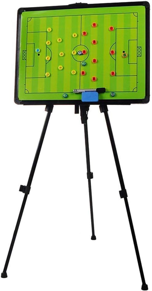 Haploon Soccer Coaching Board 23.6x17.7 Inch Big Tri-pod Football Tactic Board, Strategy Game Plan White Board Clipboard, Huge Size Training Equipment with Tripod Stand and Carrying Bag