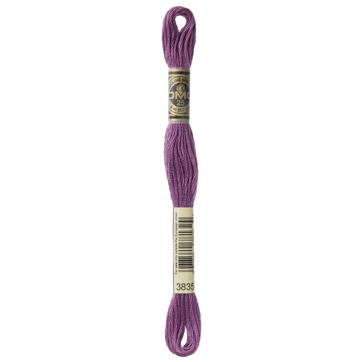 DMC Embroidery Floss Mouline Stranded Cotton Thread for Hand Embroidery and Sewing - Colour No: 3835-6 x 8m Skeins — image 1