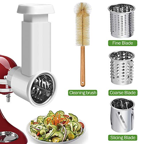 GEEKHOM Mixer Attachments for KitchenAid, Slicer Shredder Attachment for KitchenAid Stand Mixer, Vegetable