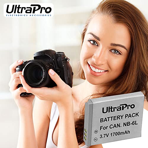 3-Pack Nb-6L / Nb-6Lh High-Capacity Replacement Batteries For Select Canon Digital Cameras. Ultrapro Bundle Includes: Deluxe Microfiber Cleaning Cloth #TOP4