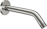 Vista 13 de Cobbe Brazo de ducha con brida y cinta de teflón, brazo de ducha montado en la pared de 8 pulgadas, extensión de acero inoxidable 304 para cabezal