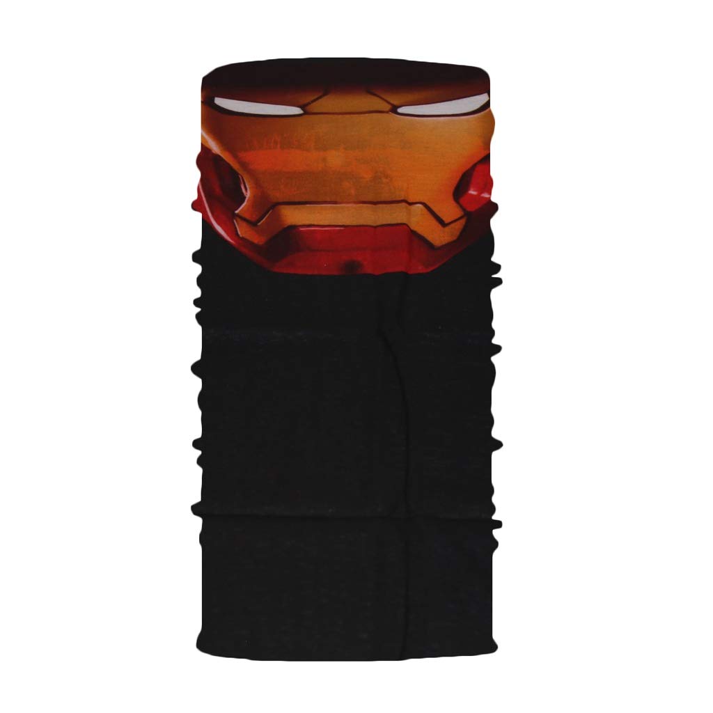 Talk-Point Unisex Iron Man Tp Multifunctional Scarf, Breathable Neckerchief, Tube Scarf As Uv And Sun Protection, Bandana Cloth, Headband Or Mouth Guard, Various Patterns, For Outdoor And Sports, One Size
