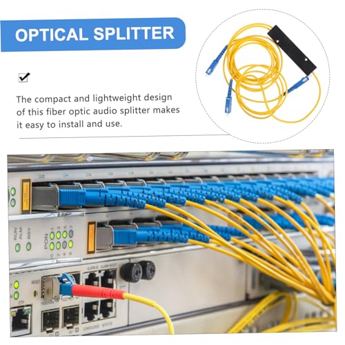 Conector de fibra para uso doméstico y proyectos con divisor óptico de 2 piezas 2